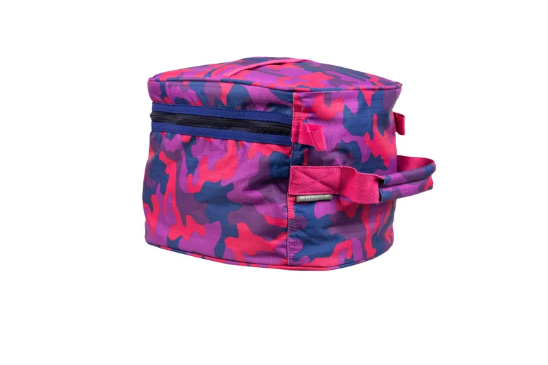 Hy Equestrian DynaForce Hat Bag - Raspberry/Navy